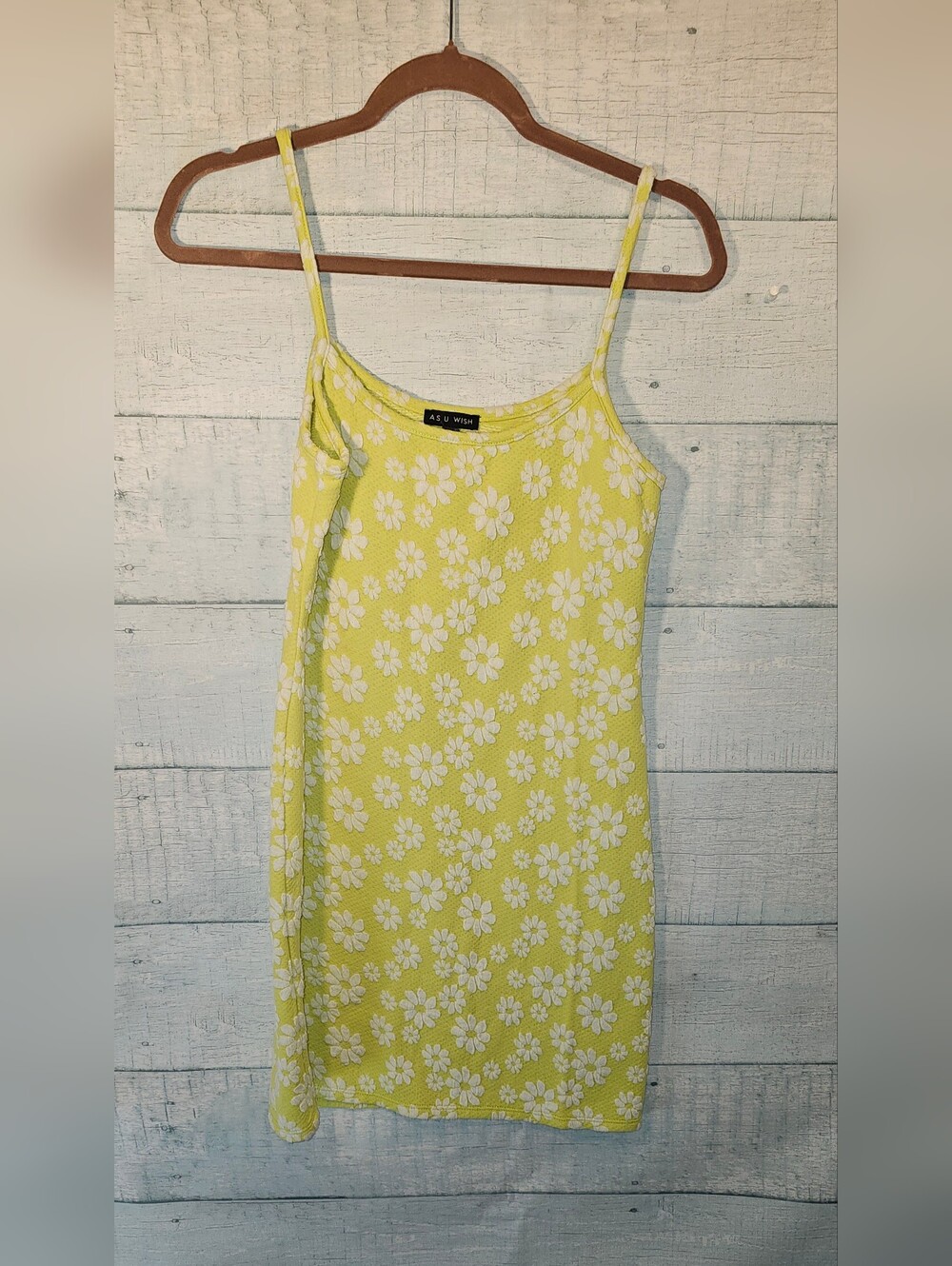 As U Wish Yellow Floral Daisy Mini Dress